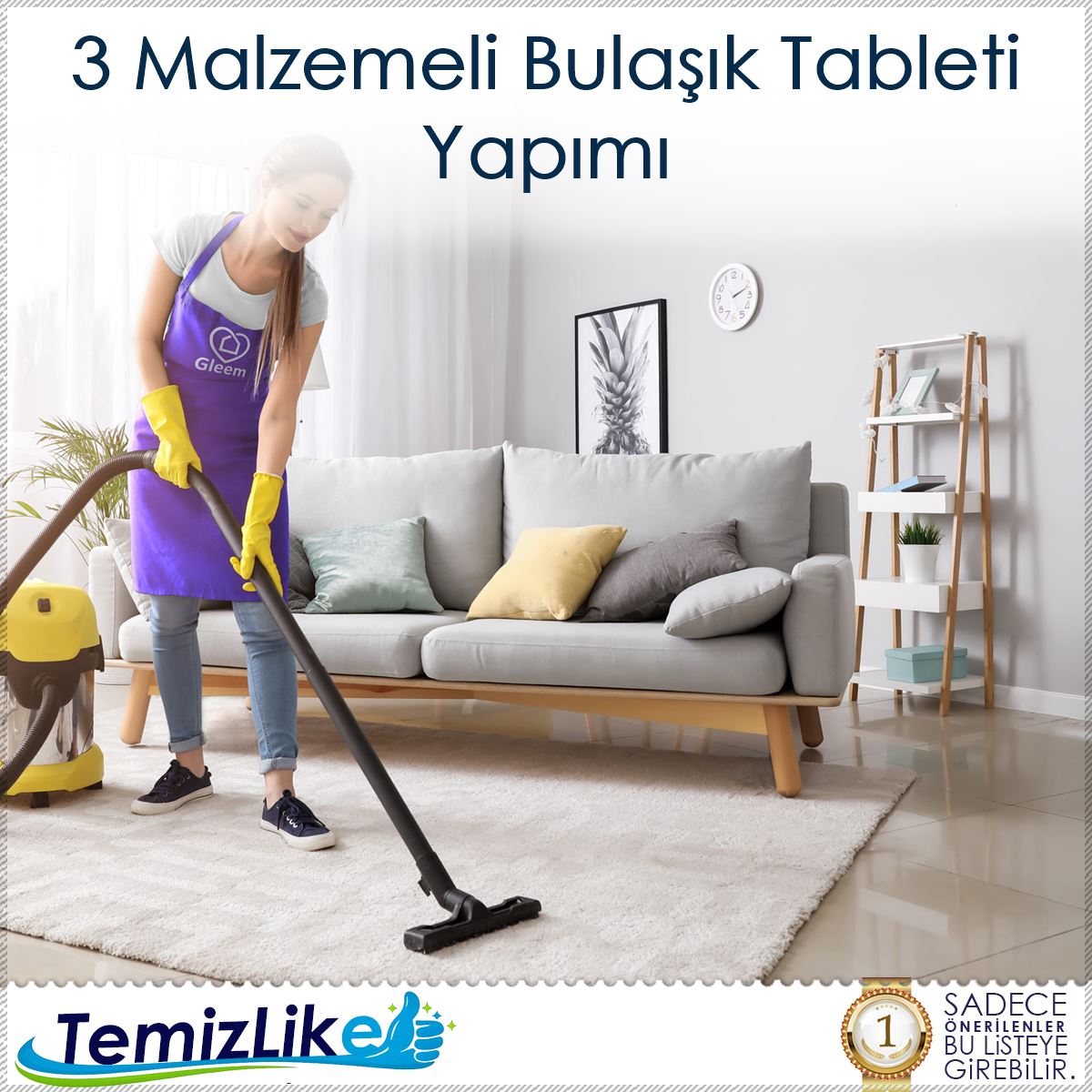 3 Malzemeli Bulaşık Tableti Yapımı : Kapak Görseli