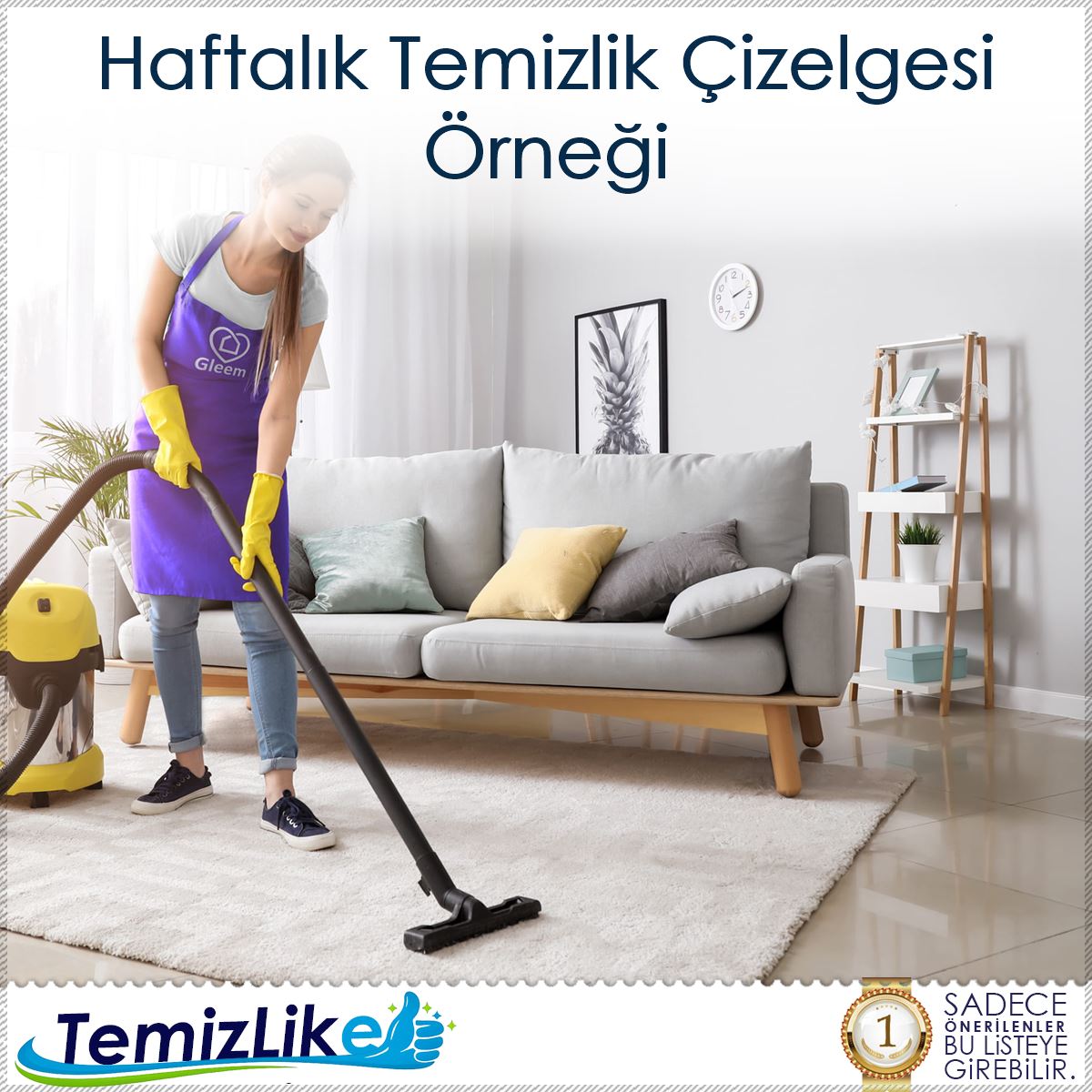 Haftalık Temizlik Çizelgesi Örneği