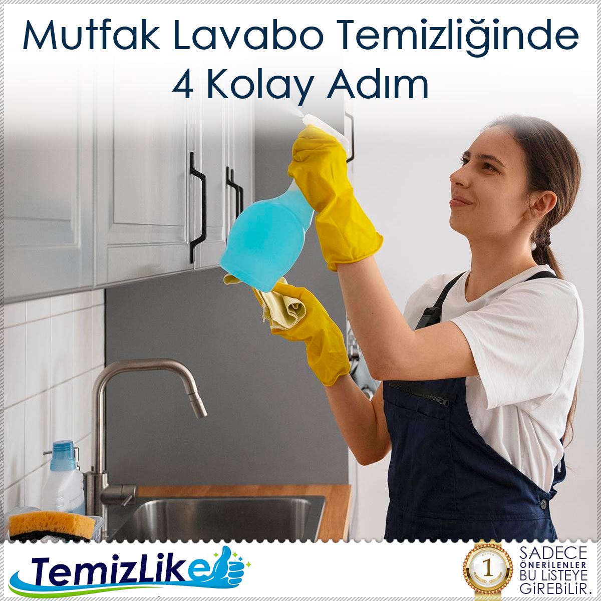 Mutfak Lavabo Temizliğinde 4 Kolay Adım : Kapak Görseli